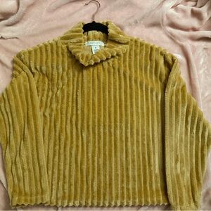 Planet Gold Mustard Ribbed Turtleneck Sweater